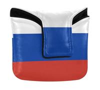 Copertura magnetica per mazzuola quadrata per mazzuole e mazzuole quadrate in pelle PU impermeabile con bandiera della Russia