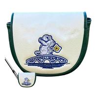 Copertura magnetica per putter a mazza da golf, in pelle PU, custodia portatile per putter portatile, accessorio da golf resistente agli urti, per corsi di guida, pratica in cortile, allenamento