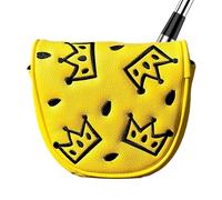 Copertura magnetica per putter a mazza da golf, in pelle PU, custodia portatile per putter portatile, accessorio da golf resistente agli urti, per corsi di guida, pratica in cortile, allenamento