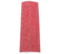 Copertura Maniglia Microfono Wireless Tessuto, Rosso Strass | Protezione per Canto ed Eventi, Applicazione Semplice, Aspetto Elegante e Brillante, Accessorio per Impugnatura