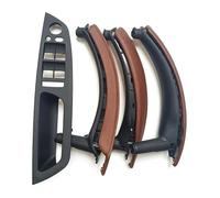 Copertura Maniglia portiera Interno Per BMW X5 X6 E70 E71 2007-2014 LHD RHD Set 7 Pezzi Pannello Interruttore Finestrino Porta Interna Maniglia Trazione Rivestimento In Pelle(Red Brown,LHD)