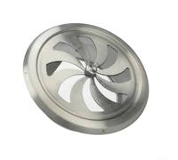 Copertura manuale per il controllo del flusso d'aria in acciaio inox, progettata per un facile fissaggio a tubi di ventilazione da 100 mm e 125 mm (100 mm)