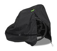 Copertura Manuale Per Sedia A Rotelle, Durevole tessuto Oxford 600D Impermeabile Copertura protettiva per sedia a rotelle, resistente ai raggi UV, Resistente agli strappi,100*100*75 cm (Schwarz)