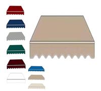 Copertura manuale retrattile per tenda da esterno, impermeabile, per porte e finestre, ricambio in tessuto cachi, 300 x 150 cm, soluzione perfetta per l'ombra del patio