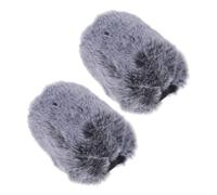 Copertura Microfono Pelosa 2 Pezzi Compatibile Mk4 Mk8 | Riduce Plosive e Rumori, Lana Artificiale Morbida, per Ktv, Studio Domestico, Voci Pulite