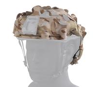 Copertura Mimetica Tattica For Casco FAST PJ BJ MH Con Fessura E Ventilazione A Rete(TCP)