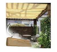 Copertura moderna per pergola retrattile, per giardino, patio, spiaggia, padiglione e gazebo grill (larghezza 2,2 x lunghezza 5 m / larghezza 7,22 x lunghezza 16,12,5 m)