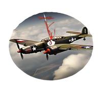 Copertura morbida per albero di Natale, motivo: aeroplano della seconda guerra mondiale, scala 2, scala standard, stampa 00x, decorazione natalizia per la famiglia