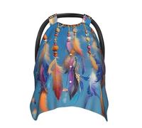 Copertura morbida per seggiolino auto con piume e acchiappasogni, per bambini e bambine