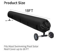 Copertura Mulinello Solare Piscina Facile Installazione con Cinghie Regolabili p