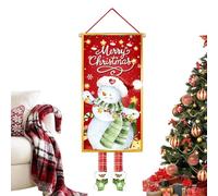 Copertura Natalizia per Porta,Forniture Per Feste Con Insegna | Copertura Per Porta Natale Con Decorazione Pupazzo Di Neve | Per Vacanze Inverno Portico Casa Cucina Giardino Terrazzo Parete