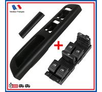 Copertura Nero Con Controllo Alzacristallo Vetro Pinze per Bora Golf IV B5.5