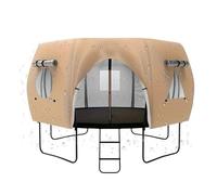 Copertura Ombreggiante per Trampolino | Copertura Parasole per Area Giochi,Telo Multifunzione Sole per Trampolino Gioco Famiglia Giardino