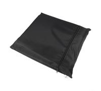 Copertura ovale per piscina con accessori, resistente alle intemperie, impermeabile, in poliestere, per piscine fuori terra, gonfiabili o con struttura in metallo, 3,7 x 7,3 m, nero