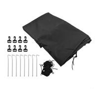 Copertura ovale per piscine fuori terra con impermeabilizzazione resistente e accessori sicuri per mantenere la pulizia della piscina e offrire una protezione affidabile dalle intemperie (213 x 305 cm