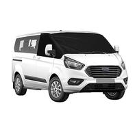 Copertura Parabrezza Auto Compatibile con Ford Transit Custom 2012-2022, Parasole per Finestrino Anteriore, 100% Oscuramento, Copertura Avvolgente per Finestrino Anteriore Resistente Alle Intemperie