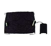 Copertura parabrezza impermeabile e resistente alla neve, copertura universale per parabrezza auto con strisce riflettenti per protezione da ogni condizione atmosferica (Nera)