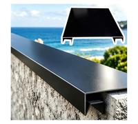 Copertura parapetto alluminio, dimensioni personalizzabili | Muri di sostegno per giardino, cortile resistenti ruggine, resistenti pioggia e componibili