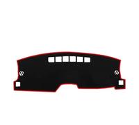 Copertura Parasole Dash Zerbino Tappetino Copri-cruscotto Per Jeep Per Compass 2007-2017 Parasole Tappeto Accessori(Black(Red Edge) LHD)