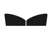 Copertura parasole magnetica for auto, protezione UV estiva, tenda for finestrino posteriore laterale for auto, tenda parasole in rete nera, accessori for auto(Front 2pcs)