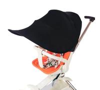 Copertura parasole per carrozzina - Tessuto 75 x 70 cm | Capottina parasole per passeggino da viaggio, esterno, protezione UV - universale per passeggino, cappottina pieghevole regolabile per