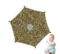 Copertura parasole per tappeto elastico, rotonda, impermeabile, accessorio | Telo di protezione solare per trampolino da giardino, per l'uso all'aperto, sui parchi giochi, nei giardini