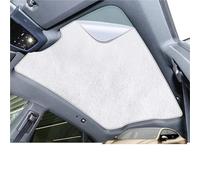 Copertura Parasole Per Tettuccio Apribile In Tessuto Scamosciato Ad Assorbimento Elettrostatico Per Volvo Per Polestar 4 Isolamento Termico Lucernario Parasole Auto Parabrezza Interno(NERO)