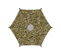 Copertura parasole per trampolino - nero, facile da installare per 8 pali, resistente agli strappi | parasole con protezione solare UV per esterni, 1,8-4,8 metri, 2025, impermeabile, re
