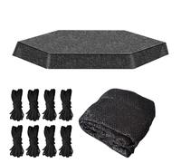 Copertura parasole per trampolino - Protezione UV per trampolini da 2,4 m e 3 m - Accessori per parasole pieghevole durevole