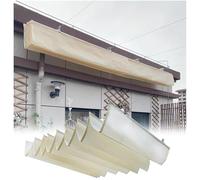 Copertura parasole retrattile per pergola, kit di tende da esterno con binario scorrevole per patio, giardino, cortile, terrazza, traliccio (3 m x 14 m)