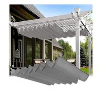 Copertura parasole retrattile per pergolato, tenda parasole a forma di U, ricambio per vela da esterno, protezione solare 2,2 m x 18 m.