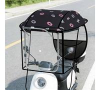 Copertura Parasole Universale per Moto, Ombrello Integrale per Scooter, Visiera Parasole e Parabrezza per Moto con Tenda Trasparente - Ideale per Moto Elettriche e Scooter per la Mobilità(C)