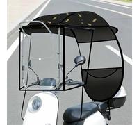 Copertura Parasole Universale per Moto, Ombrello Integrale per Scooter, Visiera Parasole e Parabrezza per Moto con Tenda Trasparente - Ideale per Moto Elettriche e Scooter per la Mobilità(D)
