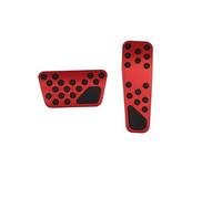 copertura pedali 2x Pedali per auto per Chrysler 300 300C 2009~2016 Accessori Freno in acciaio inossidabile Copripedali antiscivolo copertura Freno Pedale(Red)