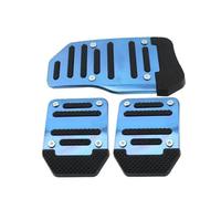 Copertura Pedali 3 Pezzi Universali Corsa Manuale Antiscivolo Copripedale In Alluminio Cambio Automatico Freno Acceleratore Accessori Interni Auto(Blu)