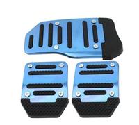 Copertura Pedali 3 Pezzi Universali Corsa Manuale Antiscivolo Copripedale In Alluminio Cambio Automatico Freno Acceleratore Accessori Interni Auto(Blu)