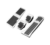 copertura pedali Acceleratore per auto, poggiapiedi, pedale freno, frizione, pastiglia per Mazda 2 3 6 BM GJ per CX-5 CX5 KE KF per CX-3 per CX-9 2012-2023 copertura Freno Pedale(LHD MT 4piece Silver)