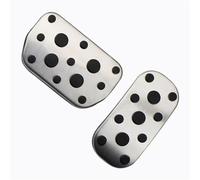 copertura pedali AT Copripedali in acciaio inox per auto, per Toyota Hilux Revo 2015 2016 2017 2018 2019 2020 2021 copertura Freno Pedale(AT 2piece)