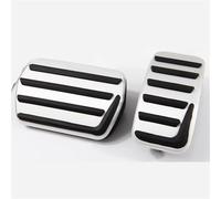 copertura pedali Copertura del pedale dell'acceleratore del freno del poggiapiedi dell'auto per Volvo S40/V40/C30 AT Auto in lega di alluminio copertura Freno Pedale(Brake and Gas Pedals)