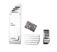 copertura pedali Copripedali freno a gas in lega di alluminio AT per VOLVO XC60 XC70 S60 S80 V60 V70 2009-2017 copertura Freno Pedale(For V60-WholeSet(3piece))