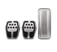 copertura pedali Copripedali in acciaio inox per auto per Ford per Focus 2 3 4 MK2 MK3 MK4 Kuga RS ST 2005-2016 Pedali frizione gas freno pastiglie MT copertura Freno Pedale(A Style 3piece)