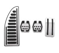 copertura pedali Copripedali in acciaio inox per auto per Ford per Focus 2 3 4 MK2 MK3 MK4 Kuga RS ST 2005-2016 Pedali frizione gas freno pastiglie MT copertura Freno Pedale(C Style 4piece)