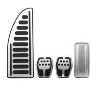 copertura pedali Copripedali in acciaio inox per auto per Ford per Focus 2 3 4 MK2 MK3 MK4 Kuga RS ST 2005-2016 Pedali frizione gas freno pastiglie MT copertura Freno Pedale(A Style 4piece)