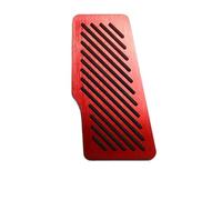 copertura pedali Copripedali in alluminio per auto Copripedali freno carburante Piastra copripedali per Toyota per Camry 70 V70 2018-2022 Poggiapiedi Pedale(Footrest Red)