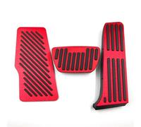 copertura pedali Copripedali in alluminio per auto Copripedali freno carburante Piastra copripedali per Toyota per Camry 70 V70 2018-2022 copertura Freno Pedale(3piece Red)
