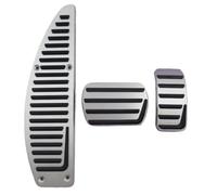 copertura pedali Pedale del freno dell'acceleratore in lega di alluminio per Volvo S40 V40 C30 AT Piastra antiscivolo per lo styling copertura Freno Pedale(3 piece)