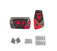 Copertura Pedali Pedali Da Corsa Universali Per Auto Pedali Freno Automatici Manuali Universali Kit Di Cuscinetti Per Pedali Strumenti Antiscivolo(Automatic Red Set)