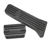 copertura pedali Pedaliera per auto antiscivolo in acciaio inossidabile Pedaliera in lega di alluminio Copertura freno in gomma per Volvo EX30 2024 2025 copertura Freno Pedale(Black)