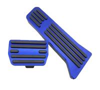 copertura pedali Pedaliera per auto antiscivolo in acciaio inossidabile Pedaliera in lega di alluminio Copertura freno in gomma per Volvo EX30 2024 2025 copertura Freno Pedale(Blue)