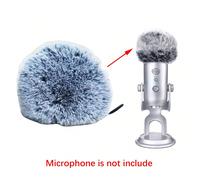 Copertura peluche per Microfono a condensatore Blue Yeti Furry per ridurre il rumore e proteggere dal vento Tagli UnicaPoliestere
